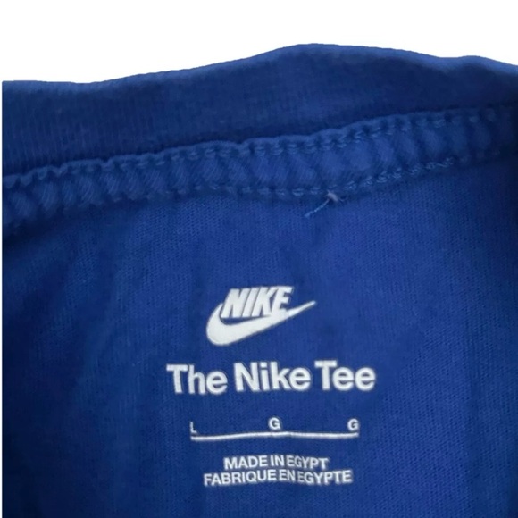 Nike Youth Blue T Shirt Logo Just Do It Size Large - Picture 3 of 3